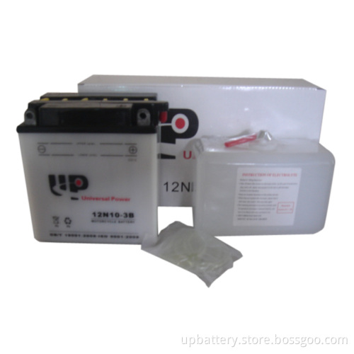 12n10-3b 12V 10ah Dry Charged Wented Motorcycle Batteries